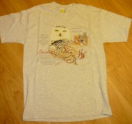 Click to see larger Snowy Owl t-shirt image