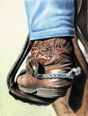 Cowboy Boot keychain