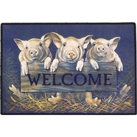 Click to see larger image of the Three Little Pigs doormat